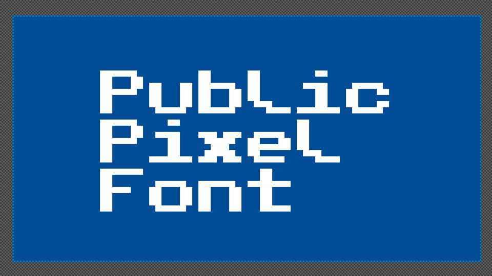 Public Pixel Font › Fontesk