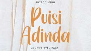Puisi Adinda Font › Fontesk