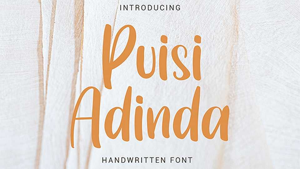 Puisi Adinda Font › Fontesk
