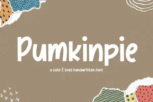 Pumkinpie Cute & Bold Handwritten Font