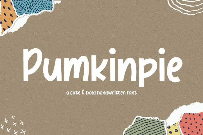 Pumkinpie Cute & Bold Handwritten Font