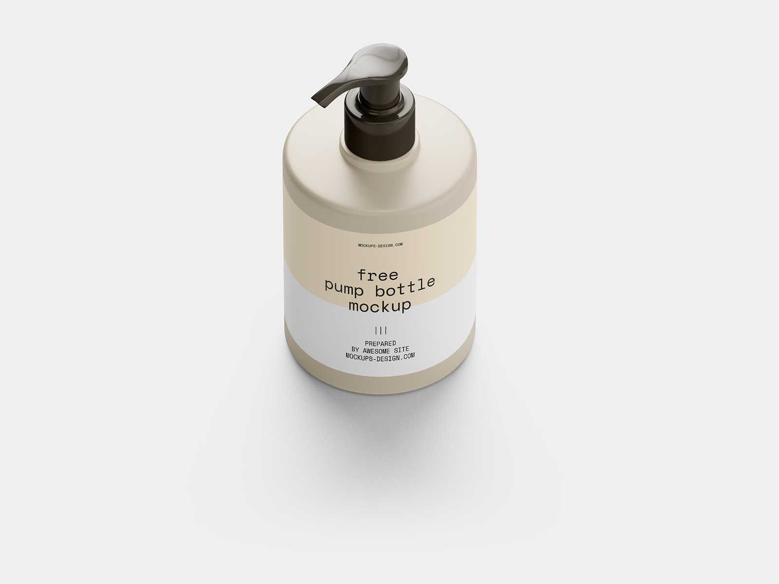 Pump bottle mockup
