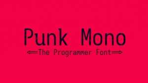 Punk Mono Font Family › Fontesk