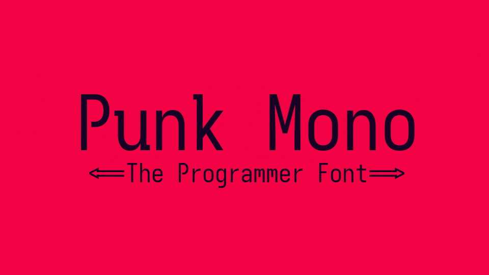Punk Mono Font Family › Fontesk
