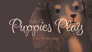 Puppies Play Script Font › Fontesk