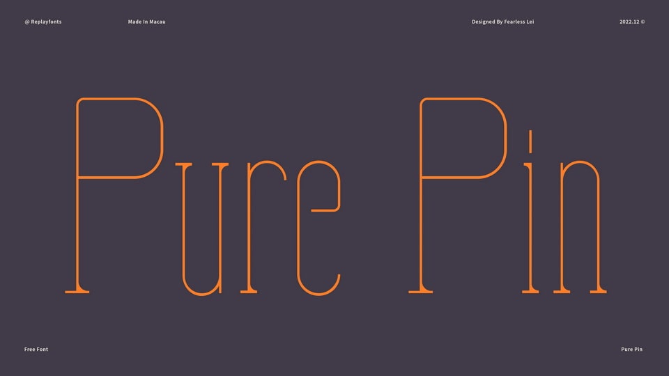 Pure Pin Font › Fontesk