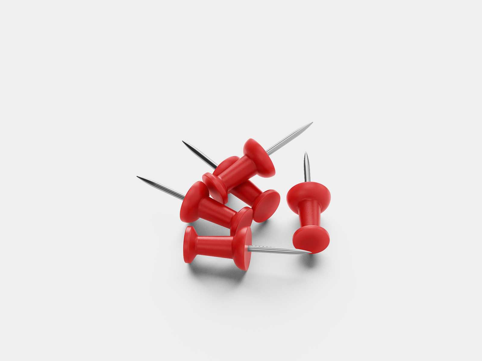 Push pins mockup