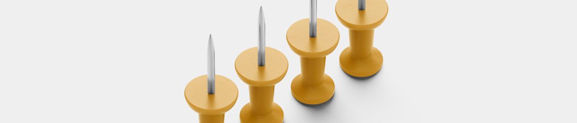 Pushpins mockup