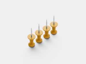 Pushpins mockup