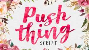 Pust Thing Font › Fontesk