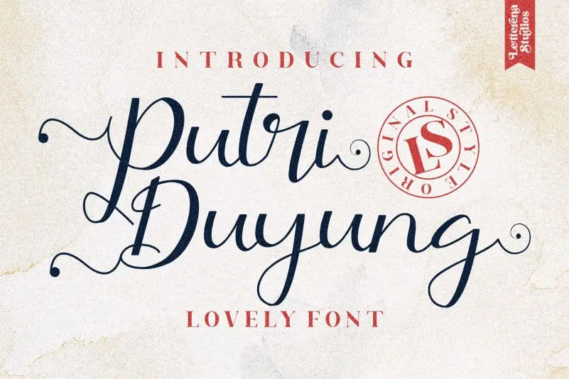 Putri Duyung Calligraphy Font