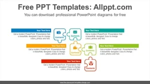 Puzzle banner PowerPoint Diagram Template