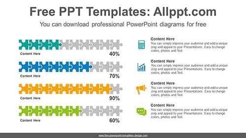 Puzzle chart PowerPoint Diagram Template