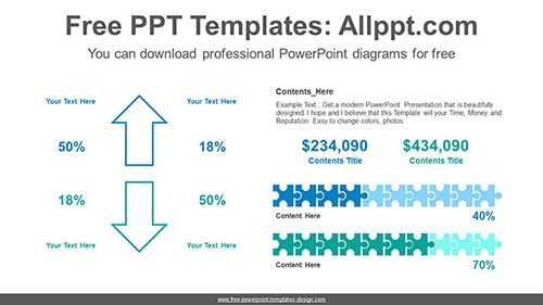 Puzzle graph PowerPoint Diagram