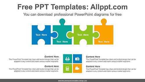 Puzzle List PowerPoint Diagram Template