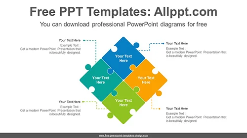 Puzzle matrix PowerPoint Diagram Template
