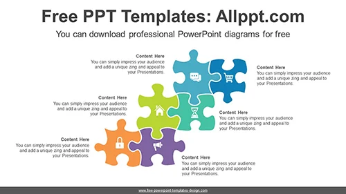 Puzzle Piece List PowerPoint Diagram