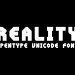 PVF Reality Font › Fontesk