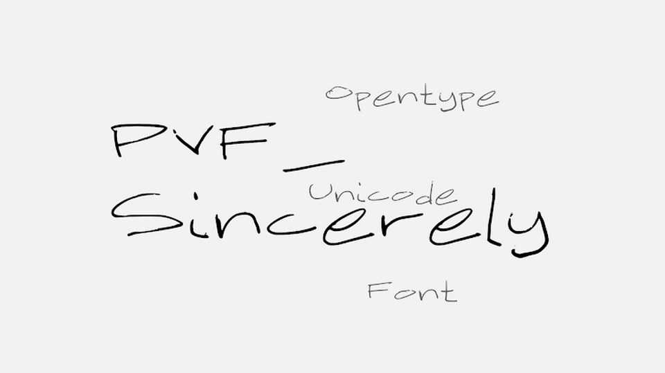 PVF Sincerely Font › Fontesk