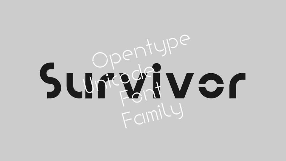 PVF Survivor Font Family › Fontesk