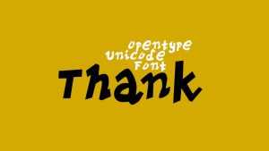 PVF Thank Font › Fontesk