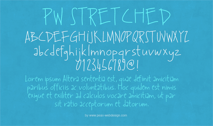 PWStretched Font