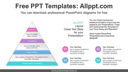 Pyramid Banner PowerPoint Diagram Template