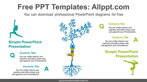 Q & A Compare PowerPoint Diagram
