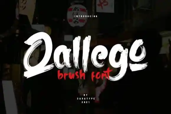Qallego Brush Font