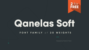 Qanelas Soft: 3 Free font weights