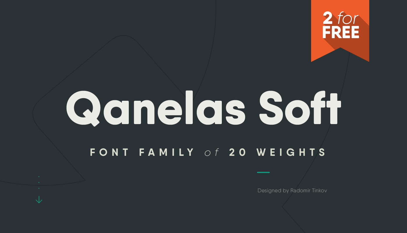 Qanelas Soft: 3 Free font weights