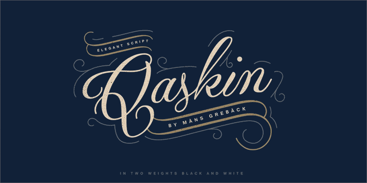 Qaskin Black Font