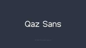 Qaz Sans Font › Fontesk