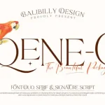 Qene-G Serif Font