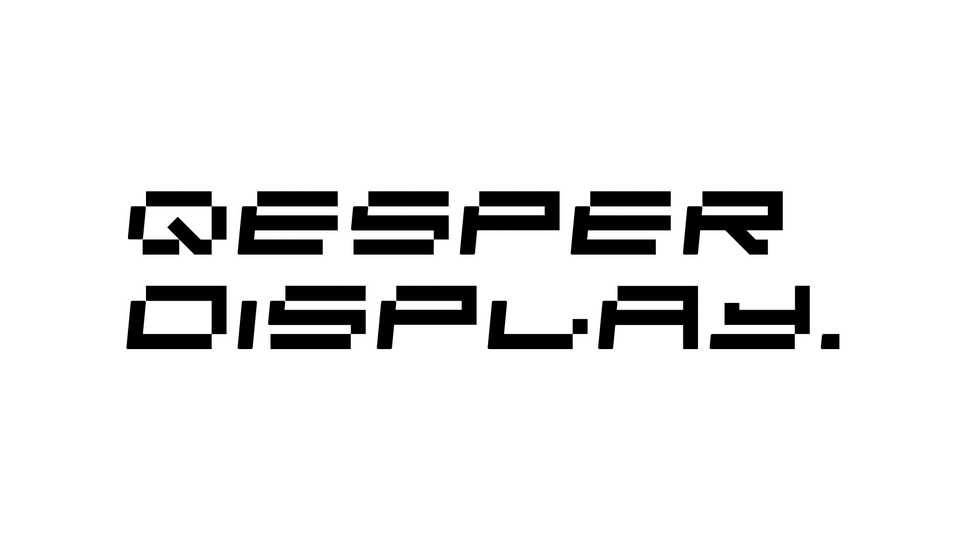 Qesper Display Font › Fontesk