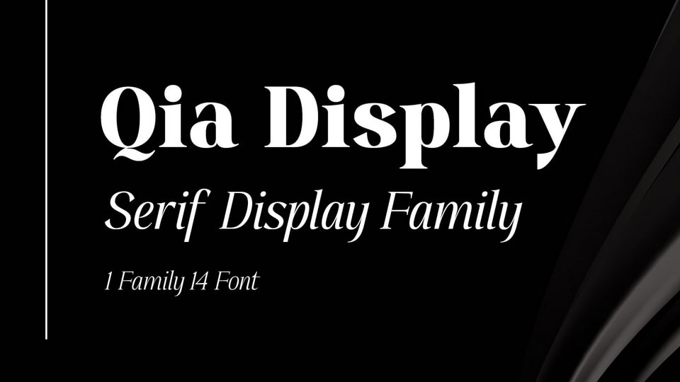 Qia Display Font › Fontesk