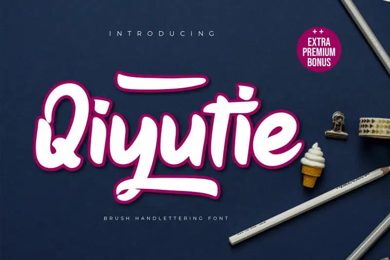 Qiyutie Script Font