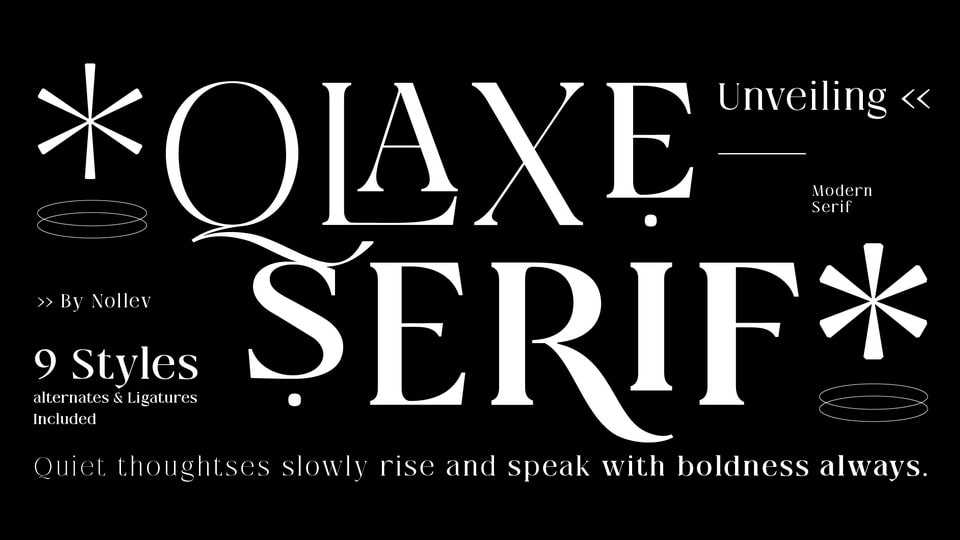 Qlaxe Serif Font › Fontesk