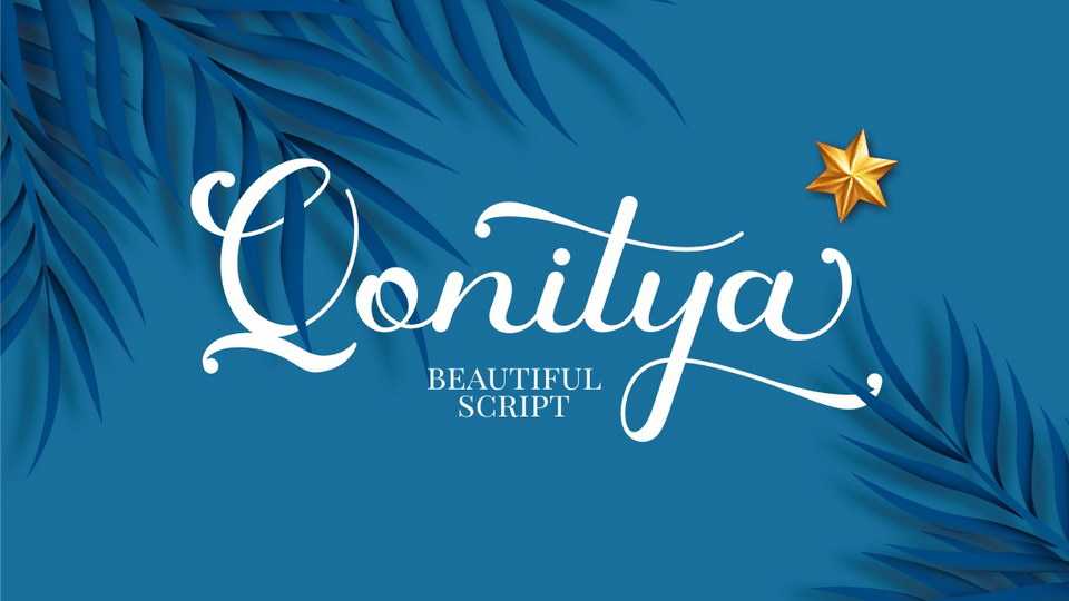 Qonitya Script Font › Fontesk
