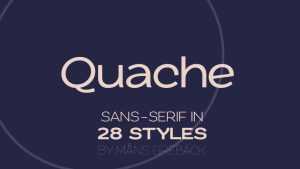 Quache Font Family › Fontesk