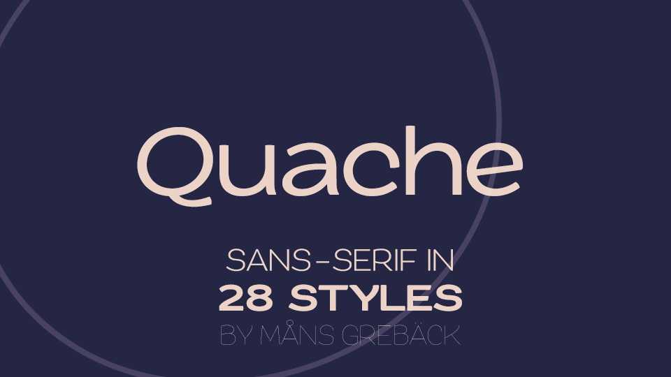 Quache Font Family › Fontesk