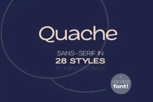 Quache Sans Serif Font
