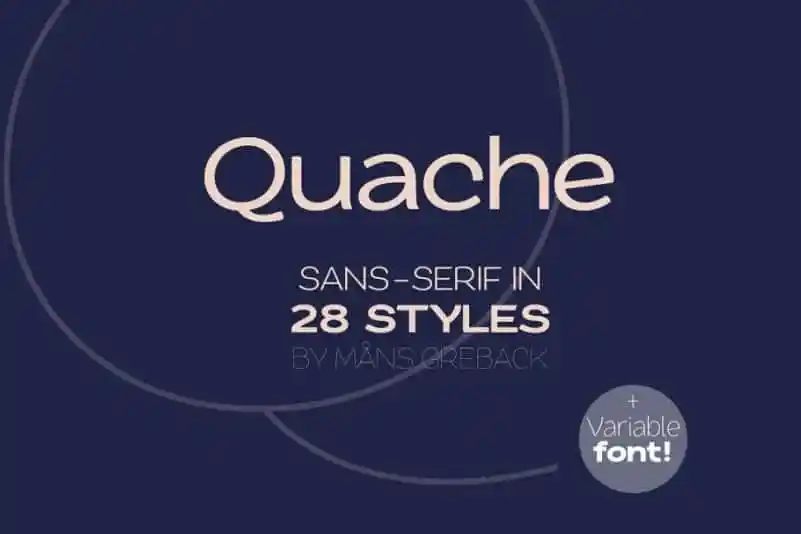 Quache Sans Serif Font