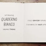 Quaderno Bianco Font Family