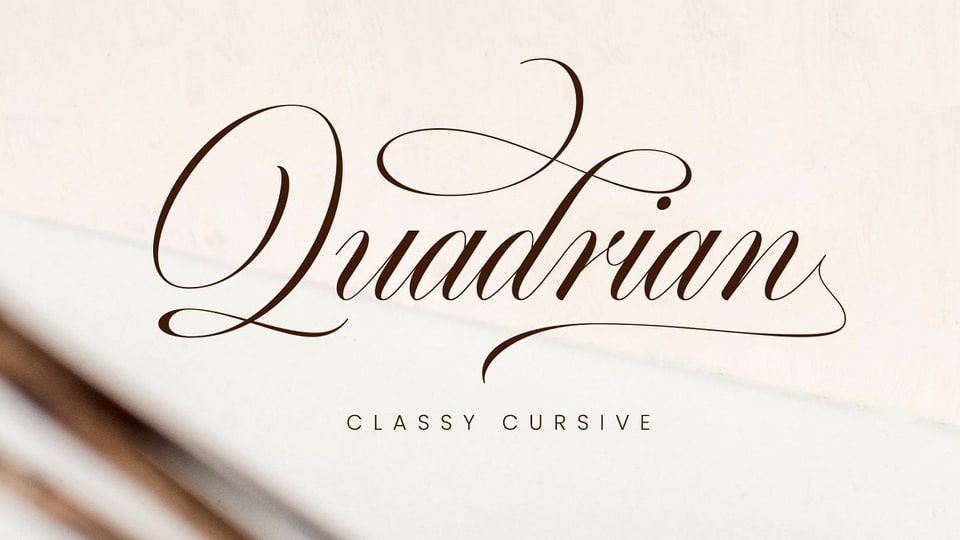 Quadrian Font › Fontesk