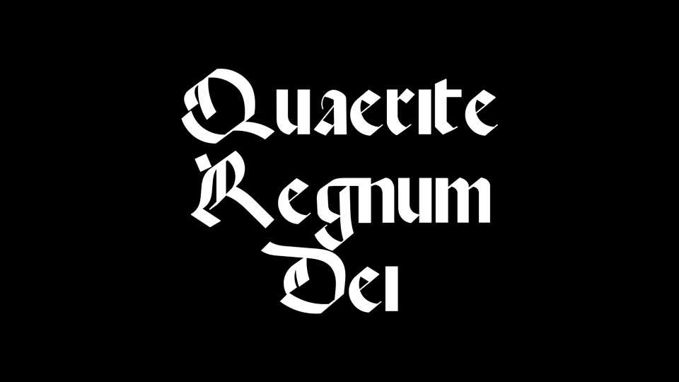 Quaerite Regnum Dei Font › Fontesk