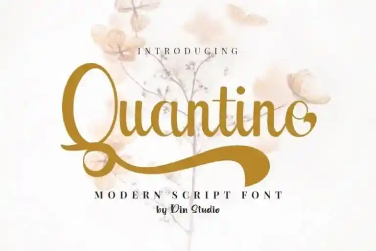 Quantine Script Font