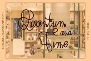 Quantum And Time Script Font