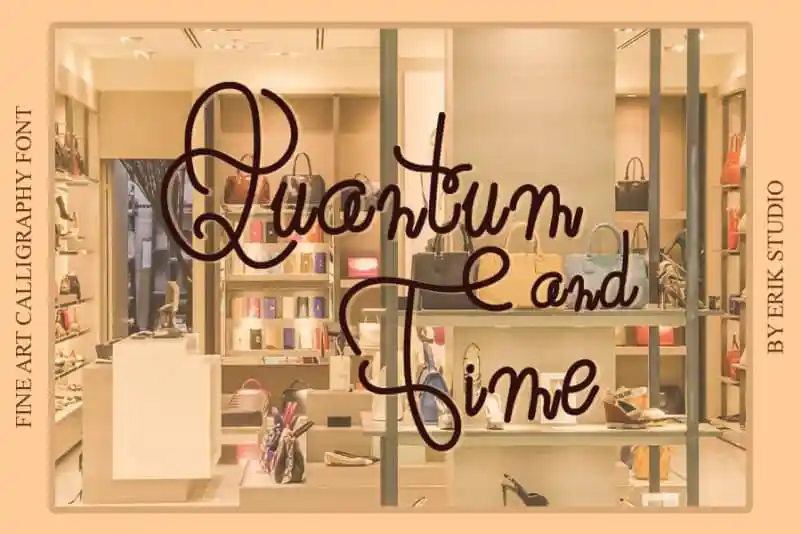 Quantum And Time Script Font