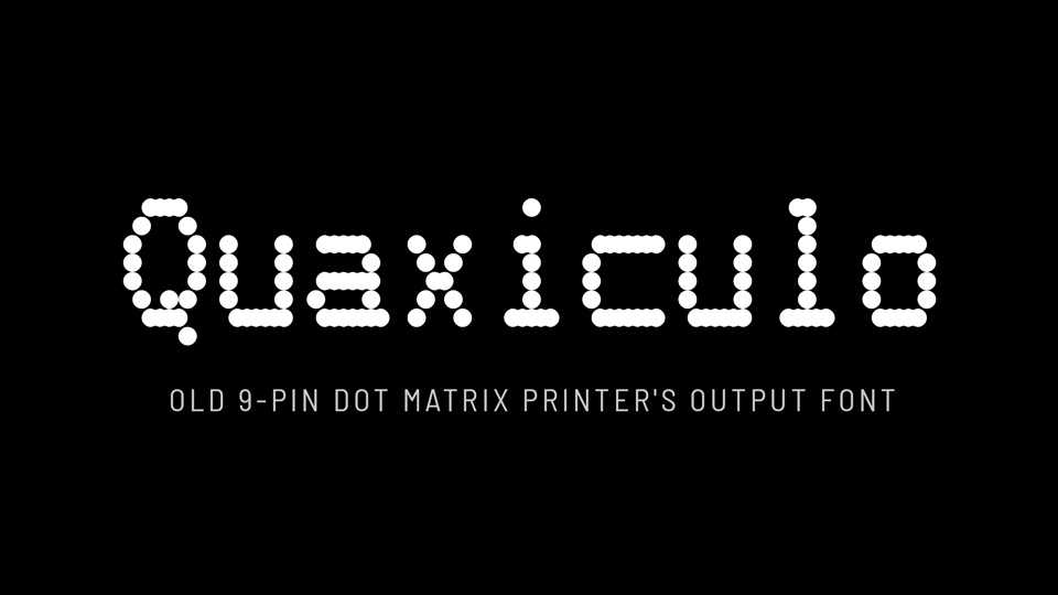 Quaxiculo Font › Fontesk